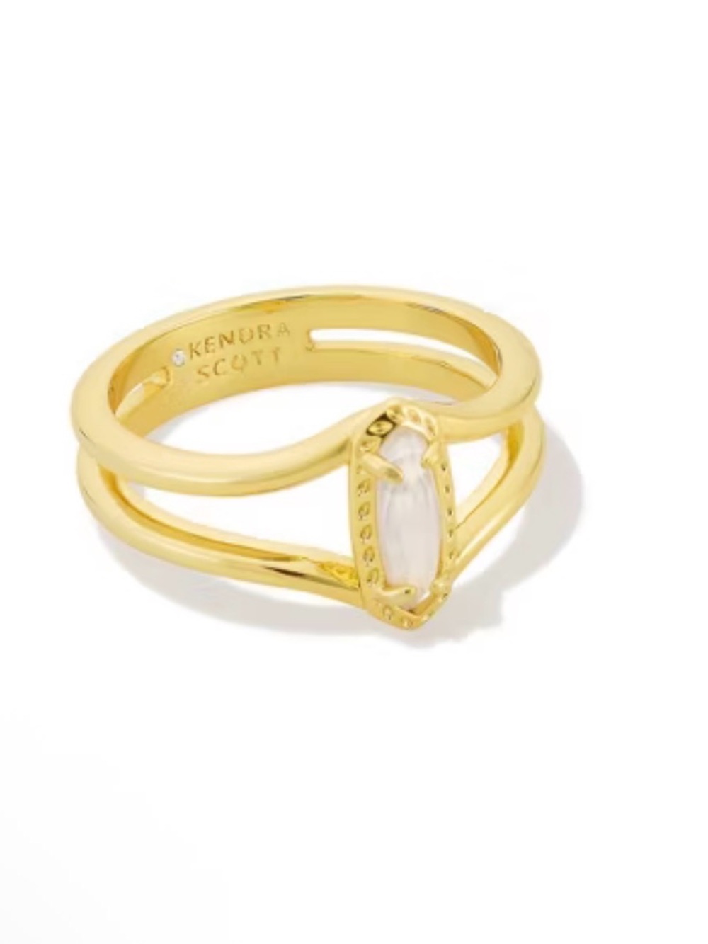 Kendra Scott Emma Double Band Ring Size 8